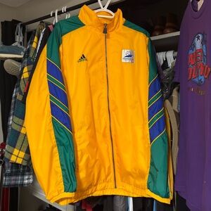 Vintage Adidas France 98 World Cup Track Jacket Brazil Medium